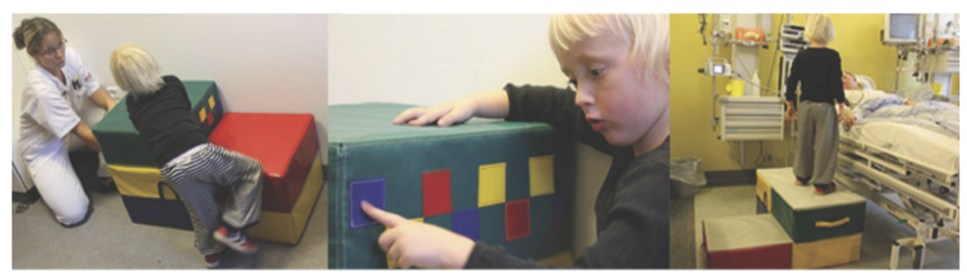 Børn prøver møblet Kidkit (foto: Marie Koldkjær Højlund og Sofie Kinch)
